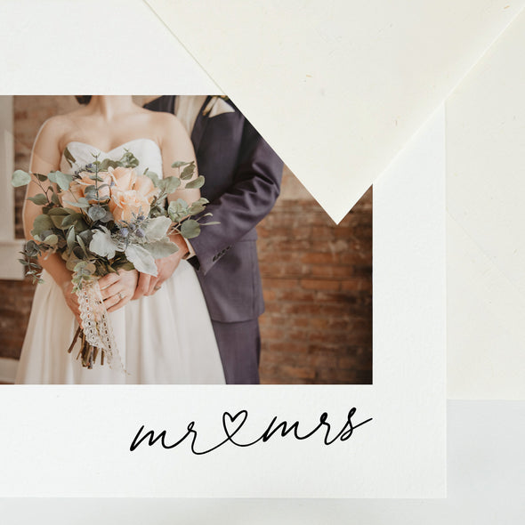 Mr & Mrs Wedding Stamp