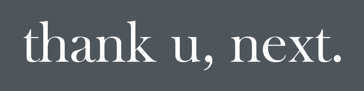 thank u, next Desk Plate
