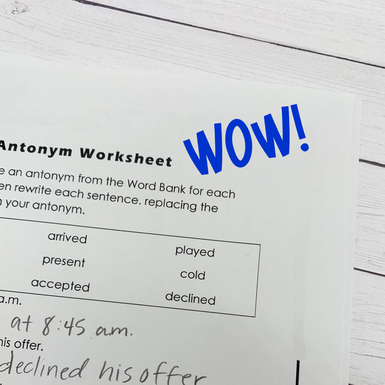 Wow Teacher Stamp