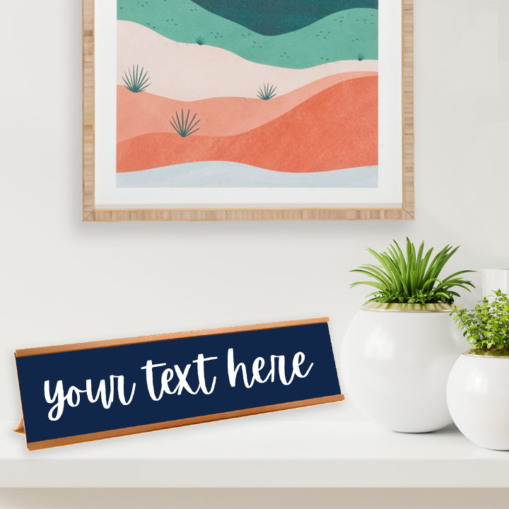 Custom Desk Plate